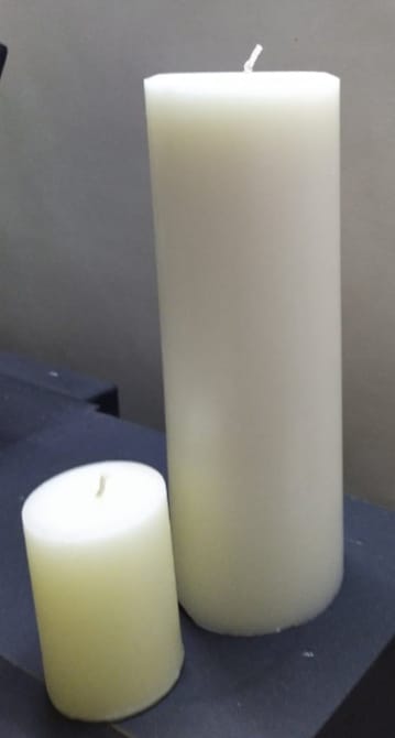 White Pillar Candle