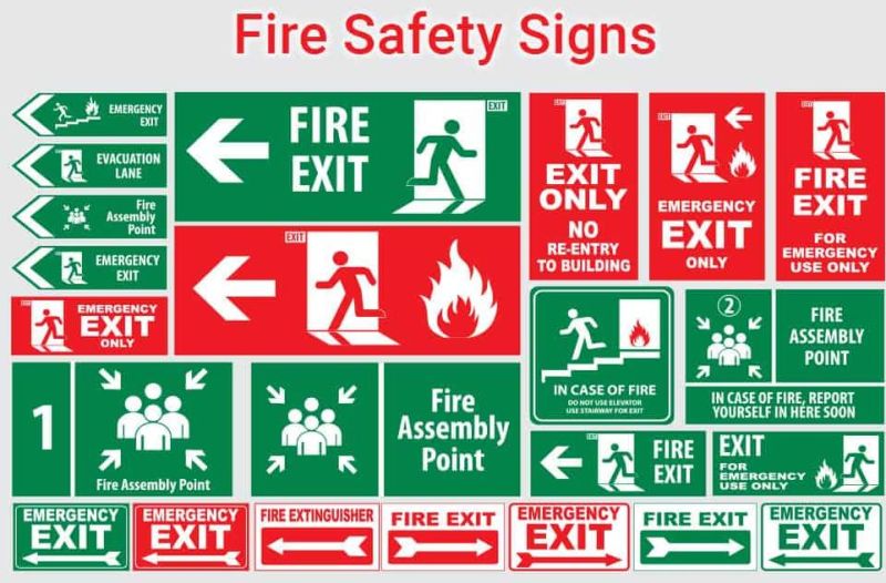 Fire Safety Sign Board