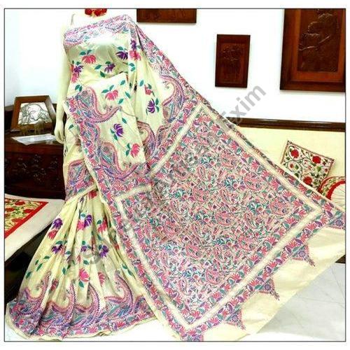 Ladies Kantha Stitch Saree