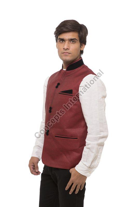 Mahroon Nehru Jacket