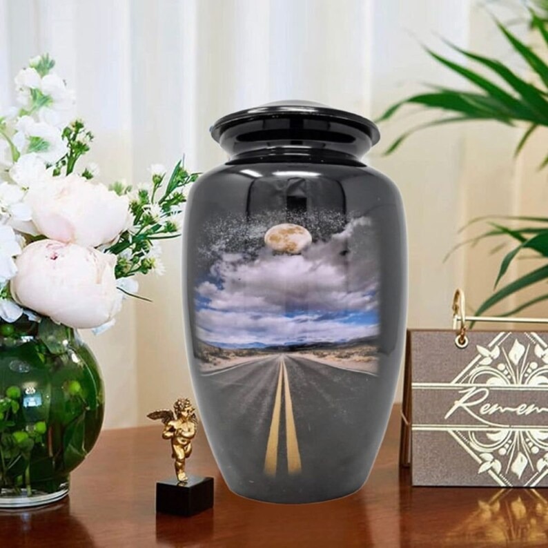 Blue Cloud Cremation Urn