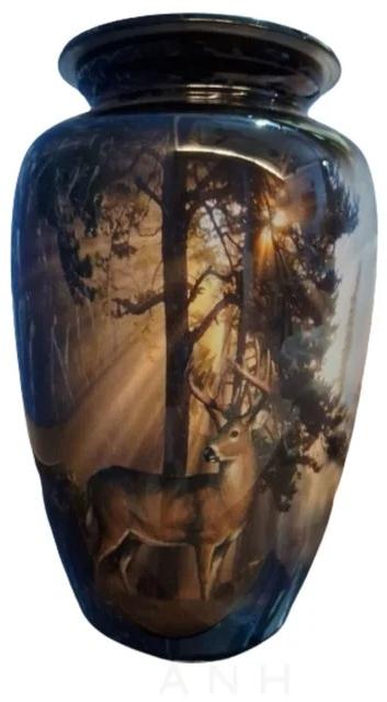 Deer Printed Design Cremation Urns