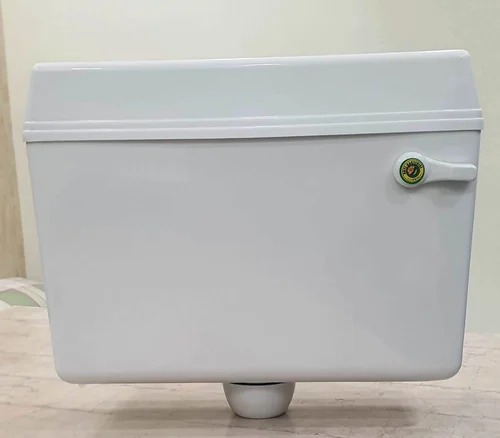 White PVC Toilet Flush Tank