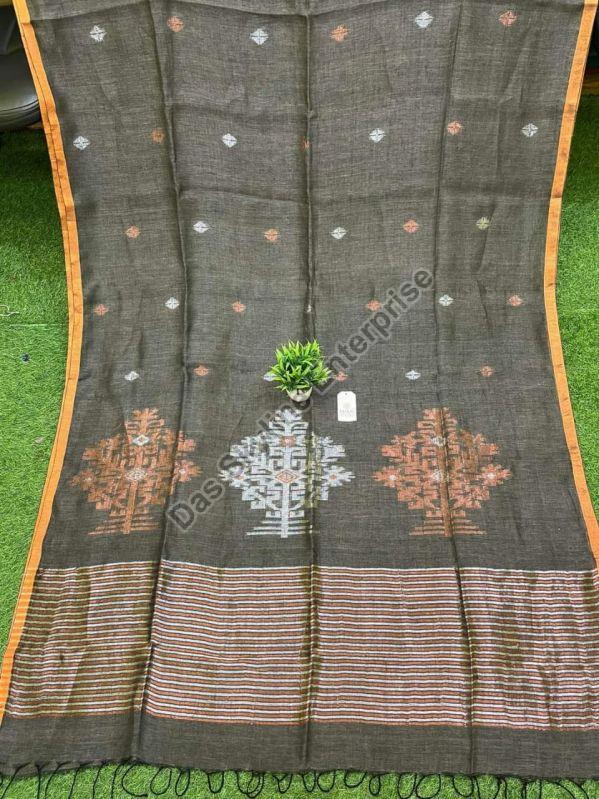 Ladies Casual Wear Handloom Jamdani Saree