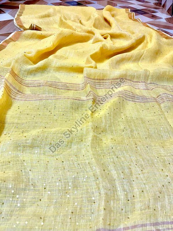 Ladies Handloom Sequence Saree