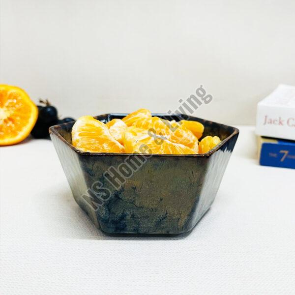 Mud & Moss Green Hexagon Snack Bowl