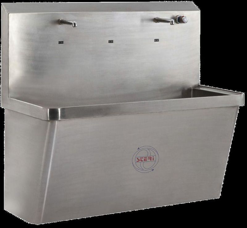 Stainless Steel Wall Mounted Scrub Station