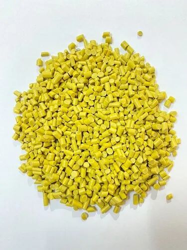 Yellow Reprocessed PVC Granules