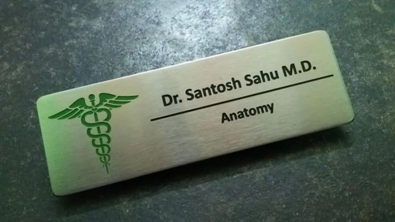 Rectangular Acrylic Hospital Name Plates