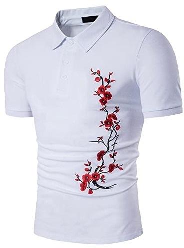Mens Embroidered Polo T-Shirt