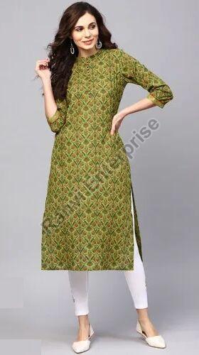 Ladies Straight Printed Kurti