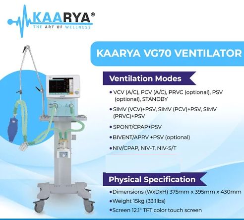 Kaarya VG70 Ventilator