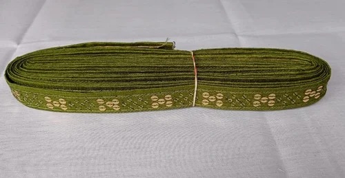 Mehndi Green Silk Saree Lace