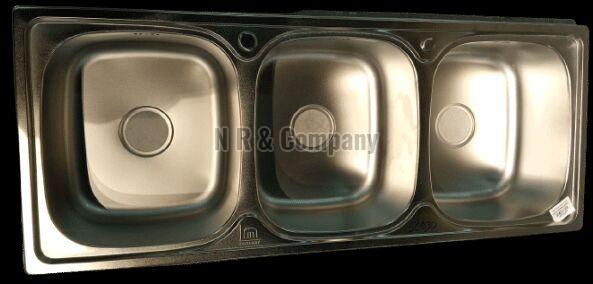 SK030 Stainless Steel Triple Bowl Kitchen Sink