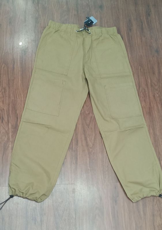 Mens Cotton Parachute Cargo Pant