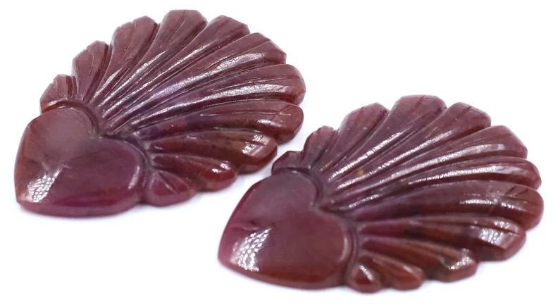 Natural Ruby Hand Carved Gemstone