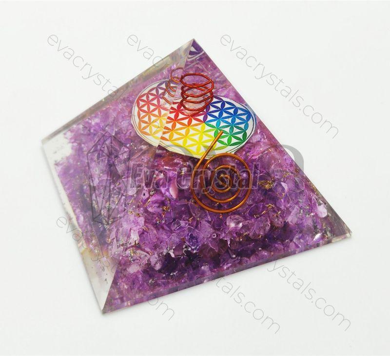 Amethyst Orgone Pyramid