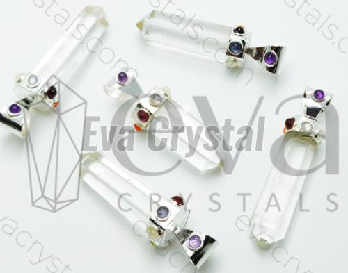 Crystal Chakra Collet Pendant