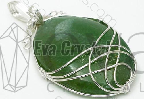 Gemstone Wrapped Pendant