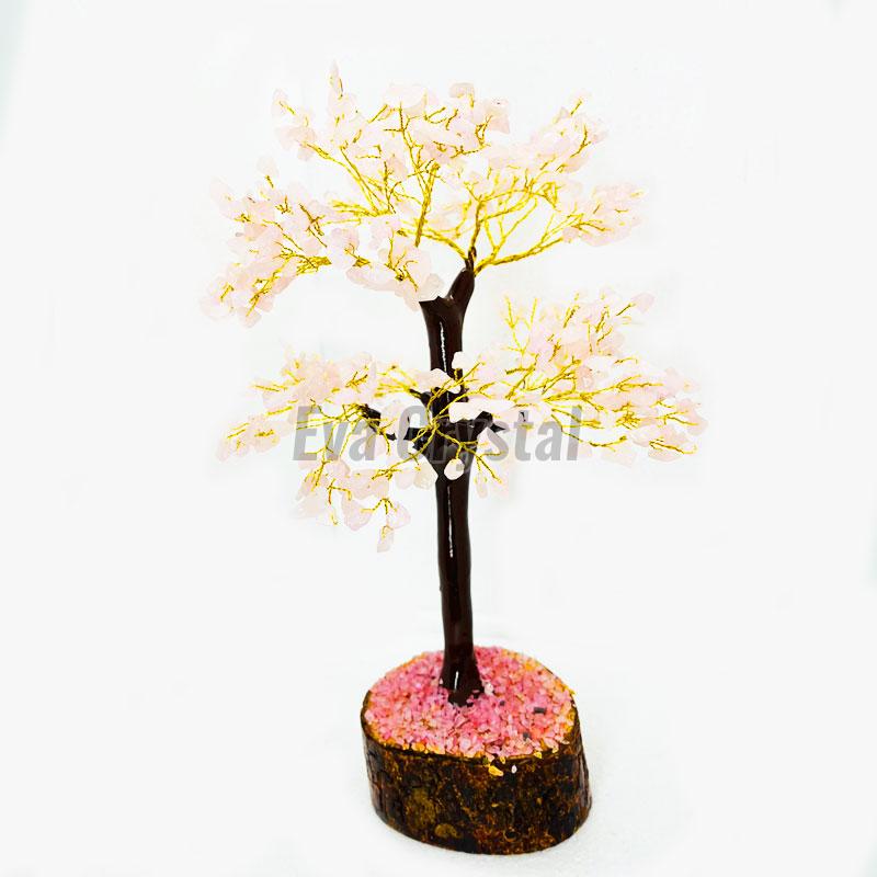 Rose Quartz Gemstone Tree