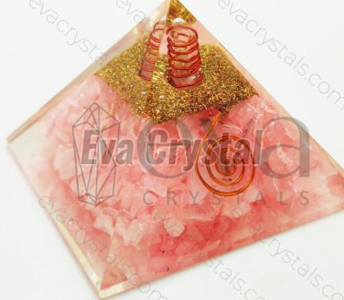 Rose Quartz Orgone Pyramid