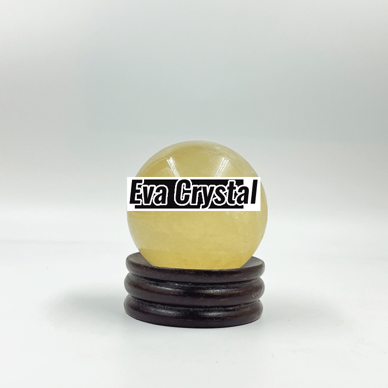 Yellow Calcite Crystal Ball