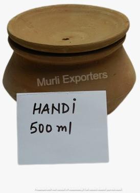 500 Ml Terracotta Handi