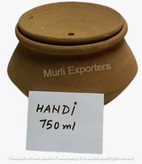 750 Ml Terracotta Handi