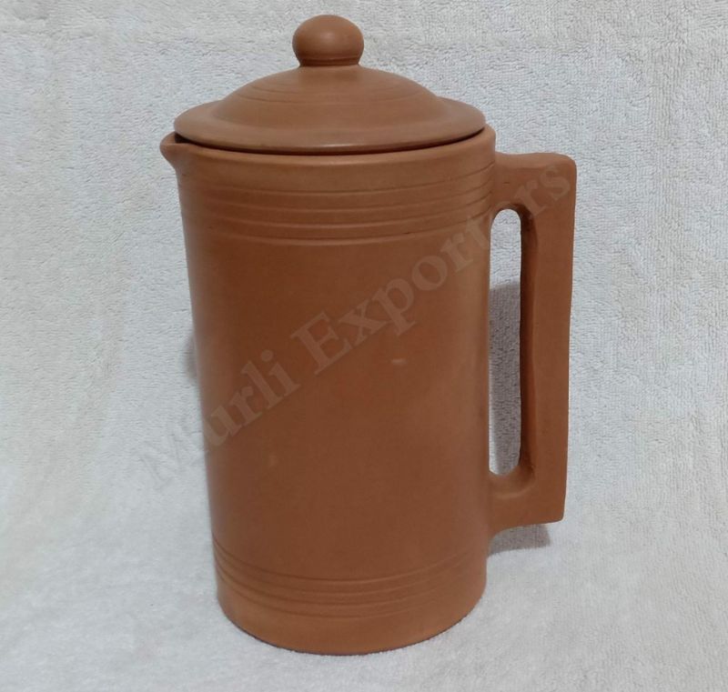 Brown Clay Water Jug