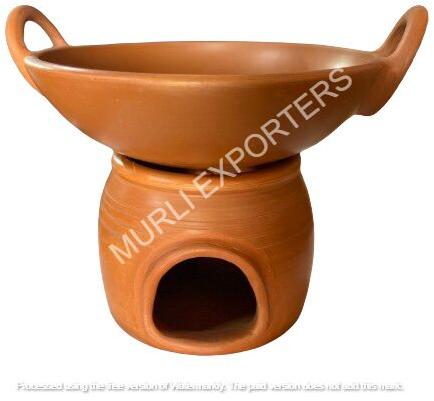 Terracotta Clay Cooking Kadhai