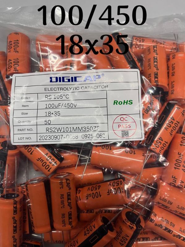 100 MFD - 450 VDC Orange Capacitor