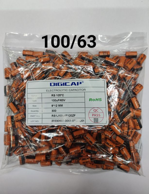 100 MFD - 63 VDC Orange Capacitor