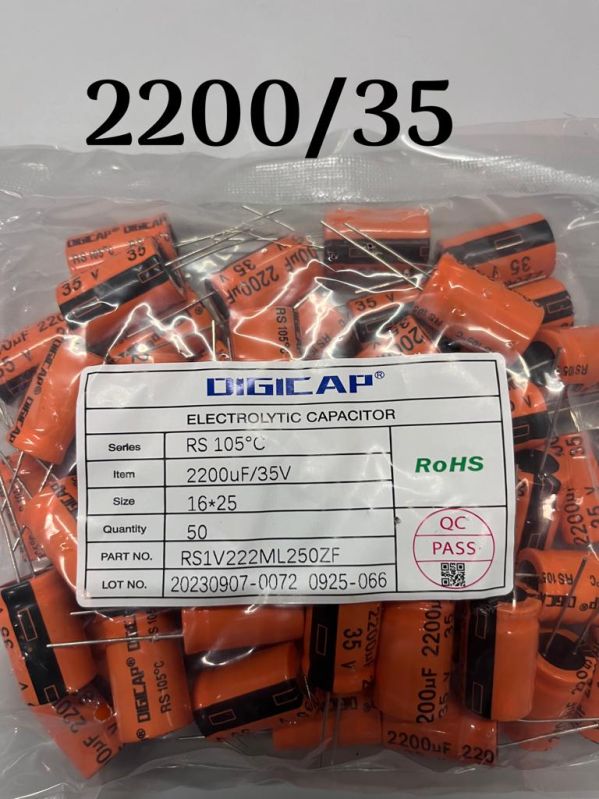 2200 MFD - 35 VDC Orange Capacitor