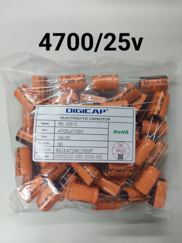 4700 MFD - 25 VDC Orange Capacitor