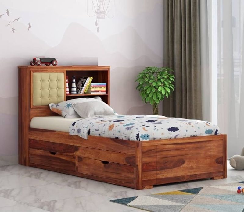 Wooden Single Bed