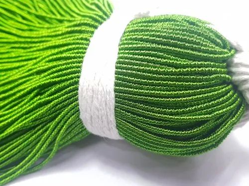 Parrot Green Dabka Zardozi Thread