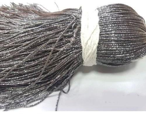 Polyester Dark Grey Zari Thread