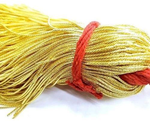 Polyester Yellow Dapka Zari Thread