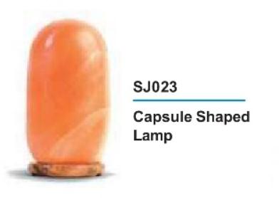 Capsule Shaped Rock Salt Lamp