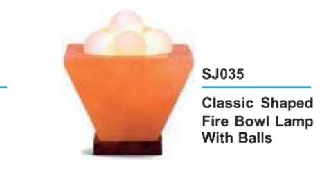 Classic Shaped Fire Bowl Rock Salt Lamp
