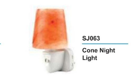 Cone Rock Salt Night Light