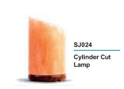 Cylinder Cut Rock Salt Lamp