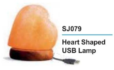 Heart Shaped Mini USB Salt Lamps