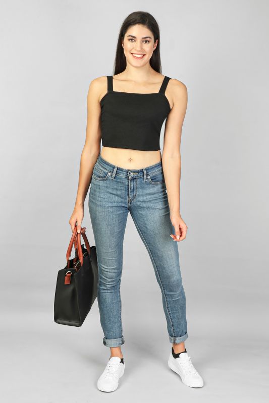 Ladies Strappy Crop Top