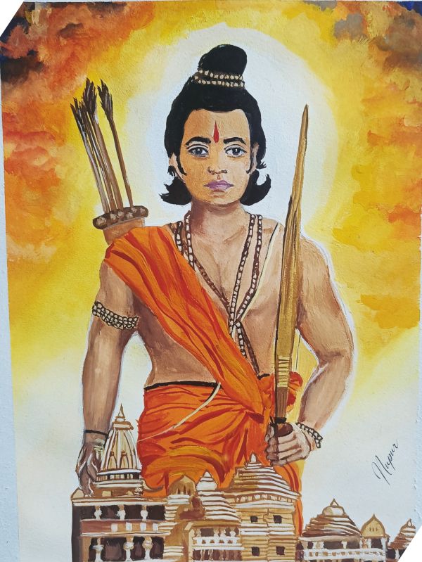 Ram Mandir Ayodhya Painting