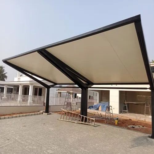 Flat Car Parking Tensile Structure