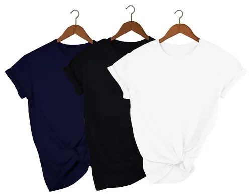 Mens Half Sleeve Round Neck Plain T-Shirt