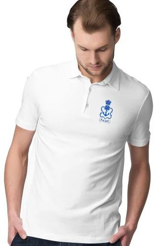 Mens White Polo T-Shirt