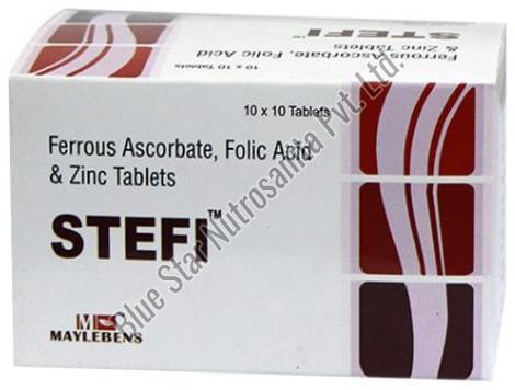 Ferrous Ascorbate Folic Acid & Zinc Tablets