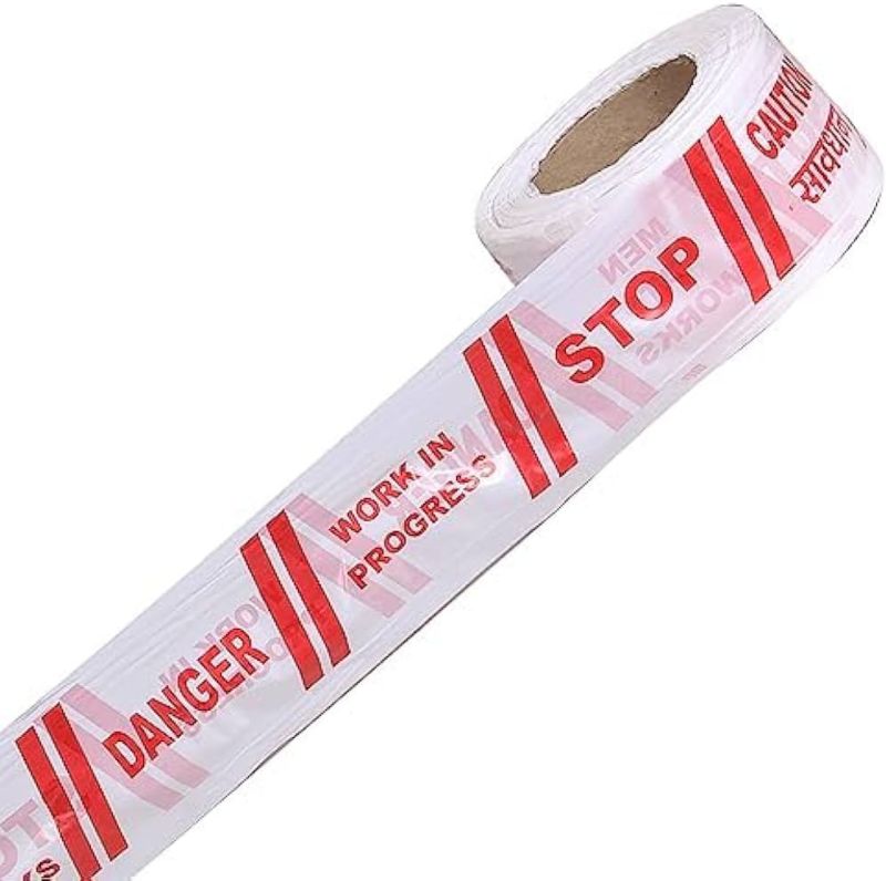 White Barrication Tape